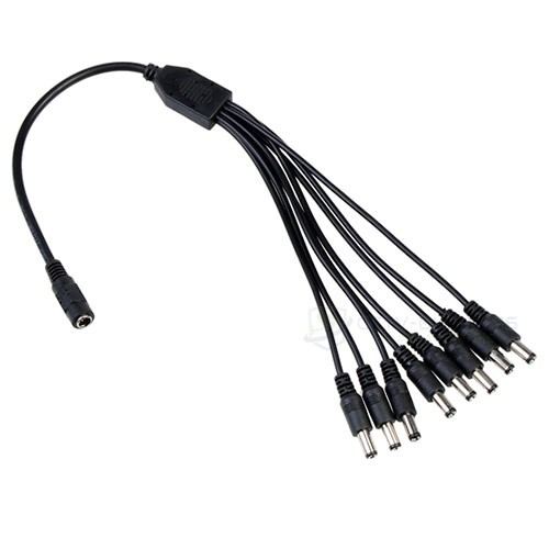 12V stroom splitter 1 naar 8