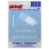 Camerabewaking sticker gespiegeld